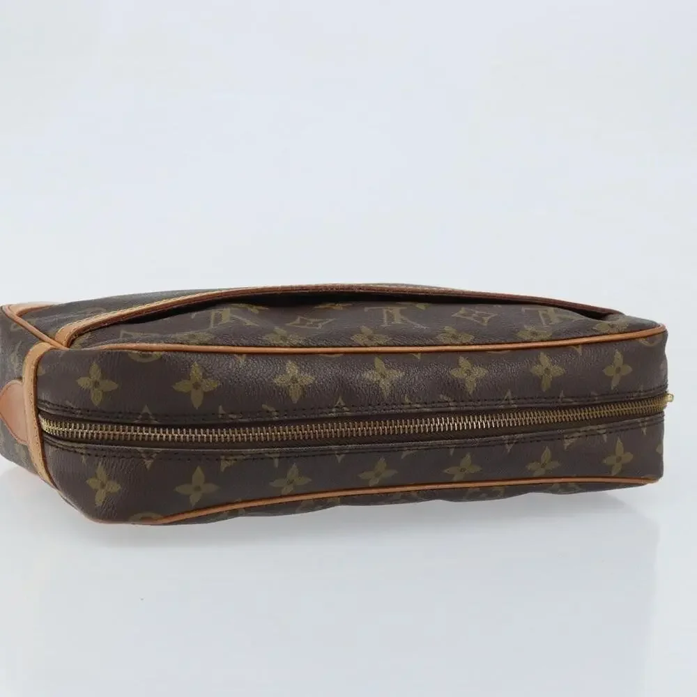 Louis Vuitton Monogram Compiegne 28 Clutch Bag Brown